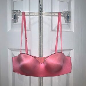 LOVE by GAP Pink Strapless Bra with Removable Straps 36A